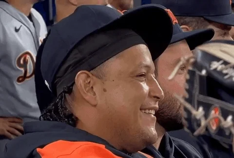 Detroit Tigers Smile GIF by Bally Sports Detroit