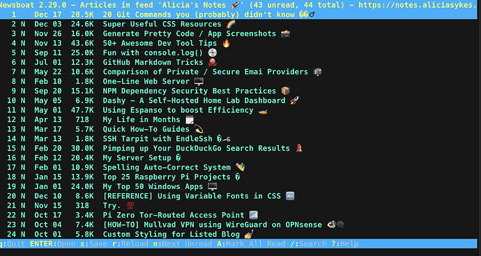 newsboat-example-usage