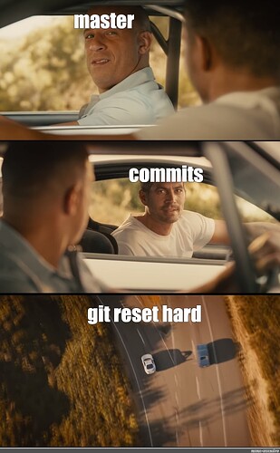 git reset command meme about undoing commits carefully
