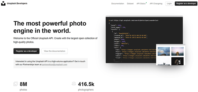 https://unsplash.com/developers?utm_source=chatgpt.com