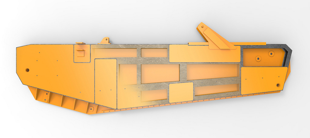 UP spreader wing xray